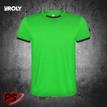 CONJUNTO 2 CAMISETAS Y PANTALÓN ROLY RACING NEGRO/VERDE FLÚOR